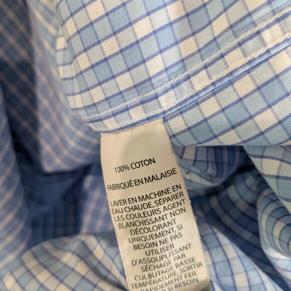 L.L. Bean Men's Wrinkle Resistant Short Sleeve Button Down Plaid Shirt XL Cotton - Picture 15 of 16